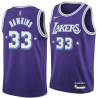 2021-22City Tom Hawkins Twill Basketball Jersey -Lakers #33 Hawkins Twill Jerseys, FREE SHIPPING