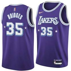 2021-22City Bill Bridges Twill Basketball Jersey -Lakers #35 Bridges Twill Jerseys, FREE SHIPPING