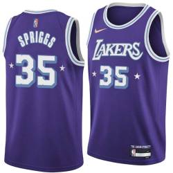 2021-22City Larry Spriggs Twill Basketball Jersey -Lakers #35 Spriggs Twill Jerseys, FREE SHIPPING