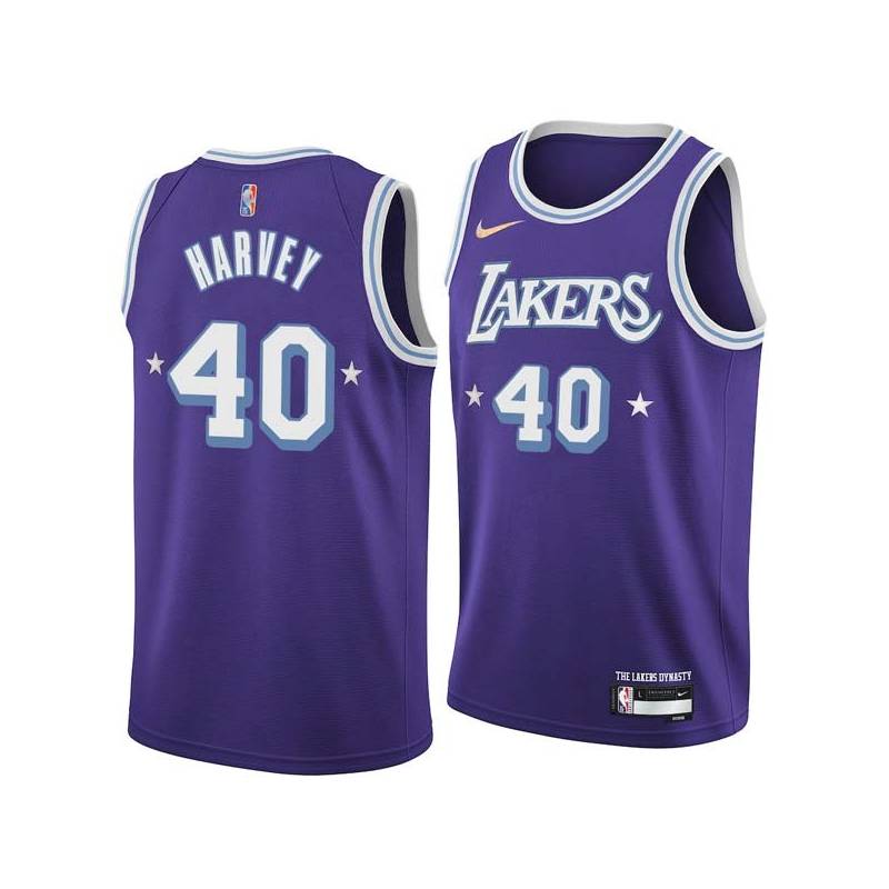 2021-22City Antonio Harvey Twill Basketball Jersey -Lakers #40 Harvey Twill Jerseys, FREE SHIPPING