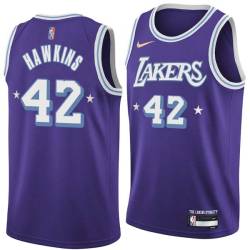 2021-22City Connie Hawkins Twill Basketball Jersey -Lakers #42 Hawkins Twill Jerseys, FREE SHIPPING