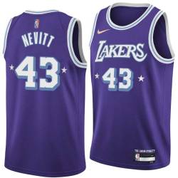 2021-22City Chuck Nevitt Twill Basketball Jersey -Lakers #43 Nevitt Twill Jerseys, FREE SHIPPING