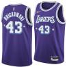 2021-22City Frank Brickowski Twill Basketball Jersey -Lakers #43 Brickowski Twill Jerseys, FREE SHIPPING