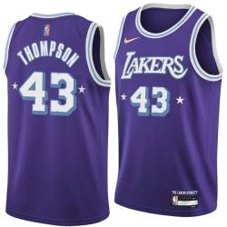 2021-22City Mychal Thompson Twill Basketball Jersey -Lakers #43 Thompson Twill Jerseys, FREE SHIPPING