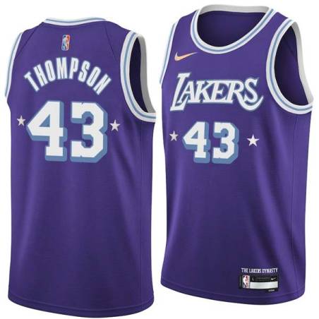 2021-22City Mychal Thompson Twill Basketball Jersey -Lakers #43 Thompson Twill Jerseys, FREE SHIPPING