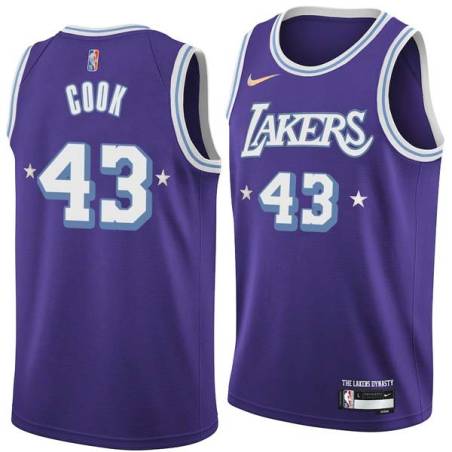 2021-22City Brian Cook Twill Basketball Jersey -Lakers #43 Cook Twill Jerseys, FREE SHIPPING