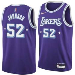 2021-22City Ron Johnson Twill Basketball Jersey -Lakers #52 Johnson Twill Jerseys, FREE SHIPPING