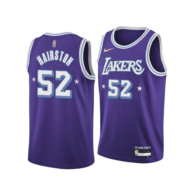 2021-22City Happy Hairston Twill Basketball Jersey -Lakers #52 Hairston Twill Jerseys, FREE SHIPPING