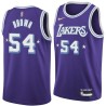 2021-22City Kwame Brown Twill Basketball Jersey -Lakers #54 Brown Twill Jerseys, FREE SHIPPING