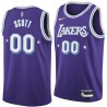 2021-22City Byron Scott Lakers #00 Twill Basketball Jersey FREE SHIPPING