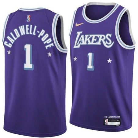 2021-22City Kentavious Caldwell-Pope Lakers #1 Twill Basketball Jersey FREE SHIPPING