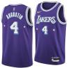 2021-22City D.J. Augustin Lakers #4 Twill Basketball Jersey FREE SHIPPING