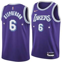 2021-22City Lance Stephenson Lakers #6 Twill Basketball Jersey FREE SHIPPING