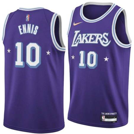 2021-22City Tyler Ennis Lakers #10 Twill Basketball Jersey FREE SHIPPING