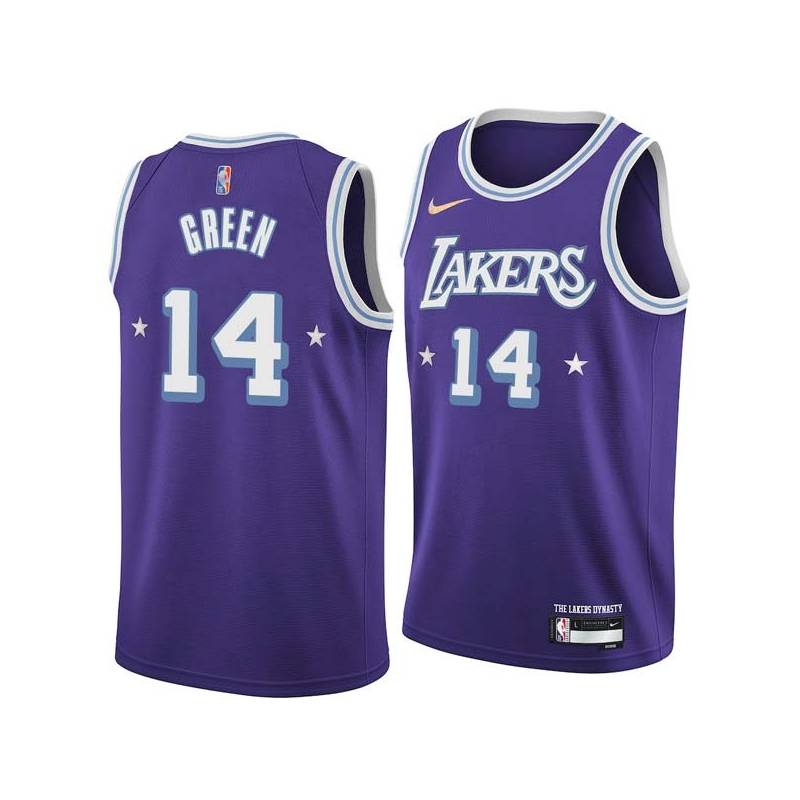 2021-22City Danny Green Lakers #14 Twill Basketball Jersey FREE SHIPPING