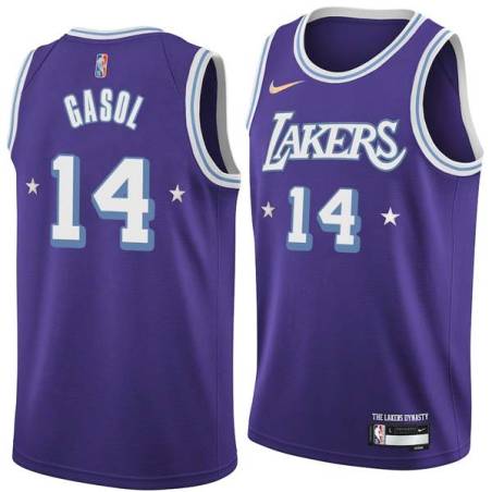 2021-22City Marc Gasol Lakers #14 Twill Basketball Jersey FREE SHIPPING