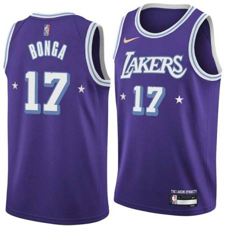 2021-22City Isaac Bonga Lakers #17 Twill Basketball Jersey FREE SHIPPING