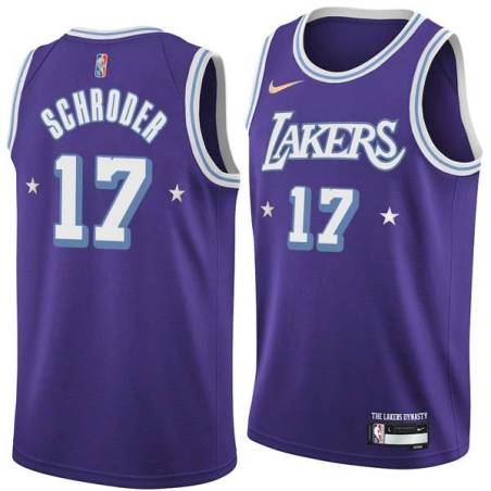 2021-22City Dennis Schroder Lakers #17 Twill Basketball Jersey FREE SHIPPING