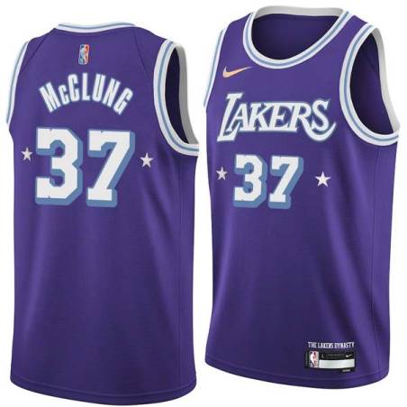 2021-22City Mac McClung Lakers #37 Twill Basketball Jersey FREE SHIPPING
