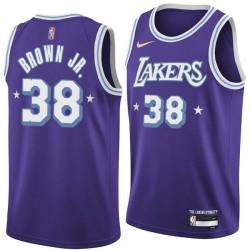 2021-22City Chaundee Brown Jr. Lakers #38 Twill Basketball Jersey FREE SHIPPING