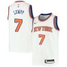 White Ray Lumpp Twill Basketball Jersey -Knicks #7 Lumpp Twill Jerseys, FREE SHIPPING