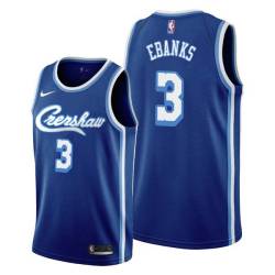 Crenshaw Devin Ebanks Twill Basketball Jersey -Lakers #3 Ebanks Twill Jerseys, FREE SHIPPING