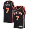 2021-22City Slater Martin Twill Basketball Jersey -Knicks #7 Martin Twill Jerseys, FREE SHIPPING