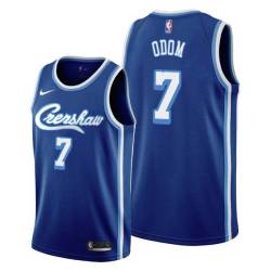 Crenshaw Lamar Odom Twill Basketball Jersey -Lakers #7 Odom Twill Jerseys, FREE SHIPPING