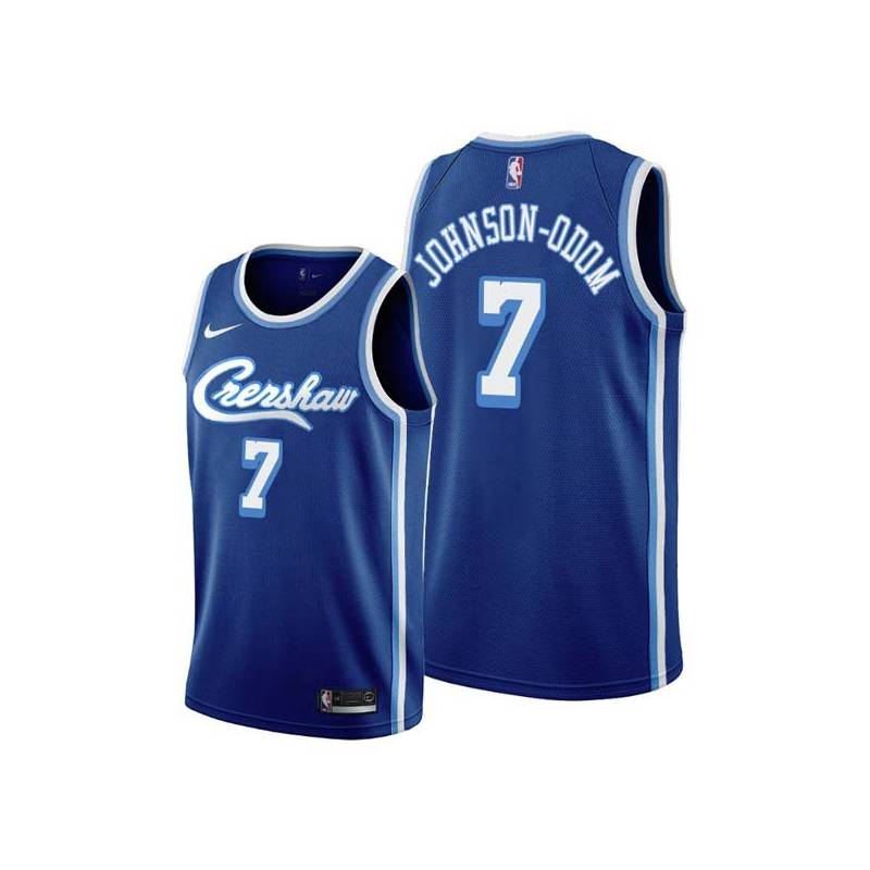 Crenshaw Darius Johnson-Odom Twill Basketball Jersey -Lakers #7 Johnson-Odom Twill Jerseys, FREE SHIPPING