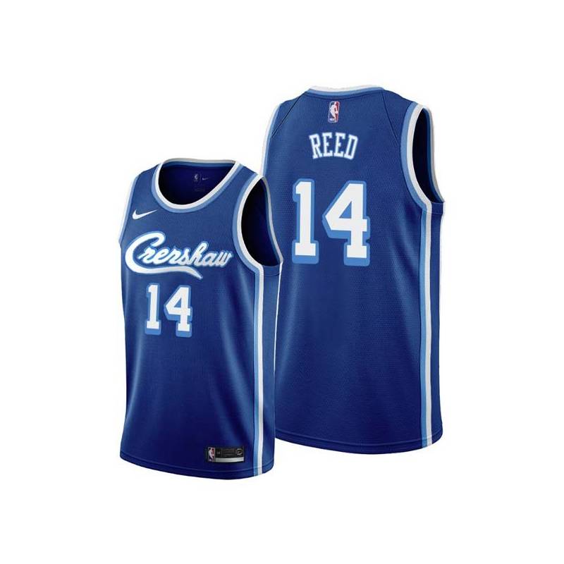 Crenshaw Hub Reed Twill Basketball Jersey -Lakers #14 Reed Twill Jerseys, FREE SHIPPING