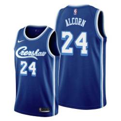 Crenshaw Gary Alcorn Twill Basketball Jersey -Lakers #24 Alcorn Twill Jerseys, FREE SHIPPING