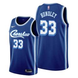 Crenshaw Hot Rod Hundley Twill Basketball Jersey -Lakers #33 Hundley Twill Jerseys, FREE SHIPPING