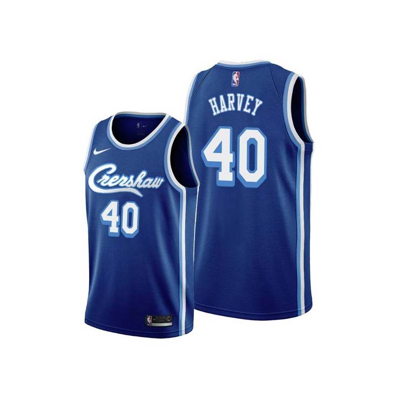 Crenshaw Antonio Harvey Twill Basketball Jersey -Lakers #40 Harvey Twill Jerseys, FREE SHIPPING