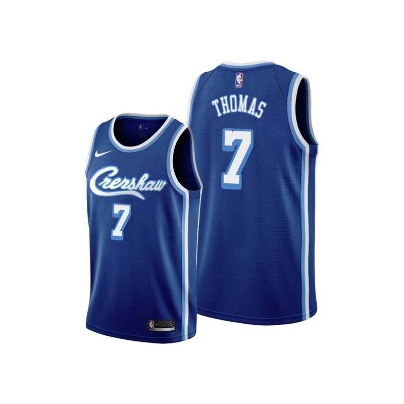 Crenshaw Isaiah Thomas Lakers #7 Twill Basketball Jersey FREE SHIPPING