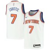 White Doug Christie Twill Basketball Jersey -Knicks #7 Christie Twill Jerseys, FREE SHIPPING