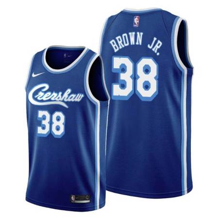 Crenshaw Chaundee Brown Jr. Lakers #38 Twill Basketball Jersey FREE SHIPPING