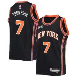 2021-22City Brooks Thompson Twill Basketball Jersey -Knicks #7 Thompson Twill Jerseys, FREE SHIPPING