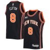 2021-22City Nat Clifton Twill Basketball Jersey -Knicks #8 Clifton Twill Jerseys, FREE SHIPPING