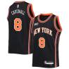 2021-22City Ron Cavenall Twill Basketball Jersey -Knicks #8 Cavenall Twill Jerseys, FREE SHIPPING