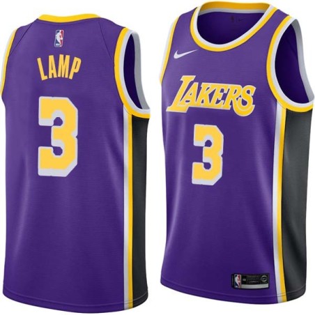 Purple Jeff Lamp Twill Basketball Jersey -Lakers #3 Lamp Twill Jerseys, FREE SHIPPING