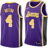 Purple Joe Hutton Twill Basketball Jersey -Lakers #4 Hutton Twill Jerseys, FREE SHIPPING