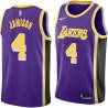 Purple Antawn Jamison Twill Basketball Jersey -Lakers #4 Jamison Twill Jerseys, FREE SHIPPING