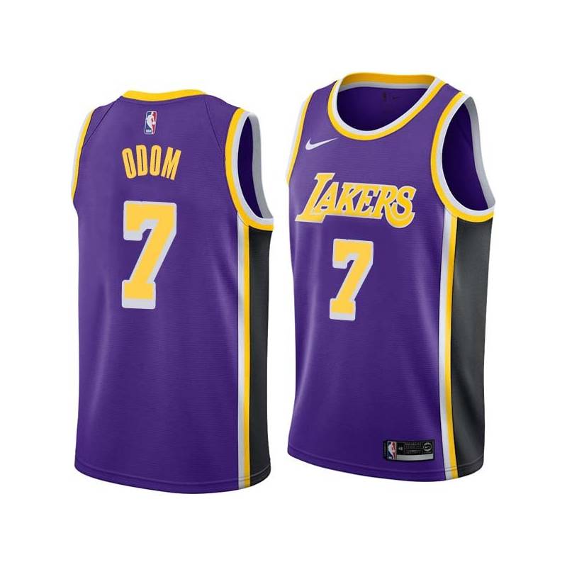 Purple Lamar Odom Twill Basketball Jersey -Lakers #7 Odom Twill Jerseys, FREE SHIPPING