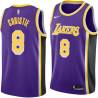 Purple Doug Christie Twill Basketball Jersey -Lakers #8 Christie Twill Jerseys, FREE SHIPPING