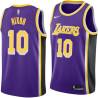 Purple Norm Nixon Twill Basketball Jersey -Lakers #10 Nixon Twill Jerseys, FREE SHIPPING