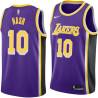 Purple Steve Nash Twill Basketball Jersey -Lakers #10 Nash Twill Jerseys, FREE SHIPPING