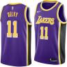 Purple Frank Selvy Twill Basketball Jersey -Lakers #11 Selvy Twill Jerseys, FREE SHIPPING