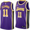 Purple Jim Cleamons Twill Basketball Jersey -Lakers #11 Cleamons Twill Jerseys, FREE SHIPPING