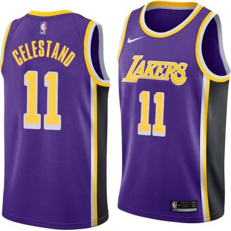 Purple John Celestand Twill Basketball Jersey -Lakers #11 Celestand Twill Jerseys, FREE SHIPPING