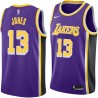 Purple Dwight Jones Twill Basketball Jersey -Lakers #13 Jones Twill Jerseys, FREE SHIPPING